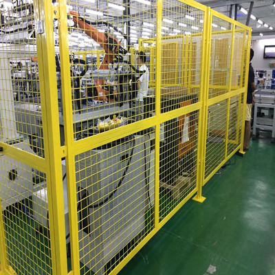 堆垛機(jī)器人防護(hù)欄 垛碼機(jī)器人防護(hù)網(wǎng) 簡便安裝 耐用堅(jiān)固